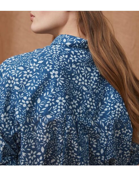 Lexia Jeanshemd mit Blumenmuster