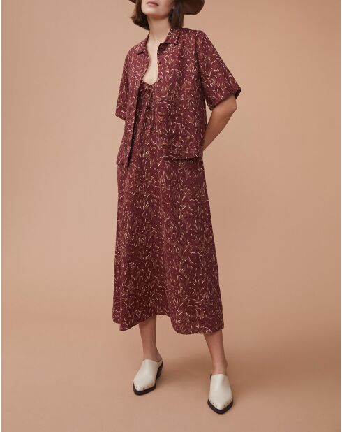 Lesline Camelia Kleid aus 100% Leinen