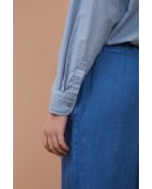 Lincey blauwe blouse