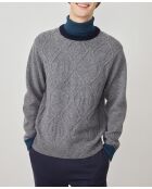 Pull 100% Laine Roman gris chiné