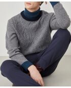 Pull 100% Laine Roman gris chiné