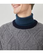 Pull 100% Laine Roman gris chiné