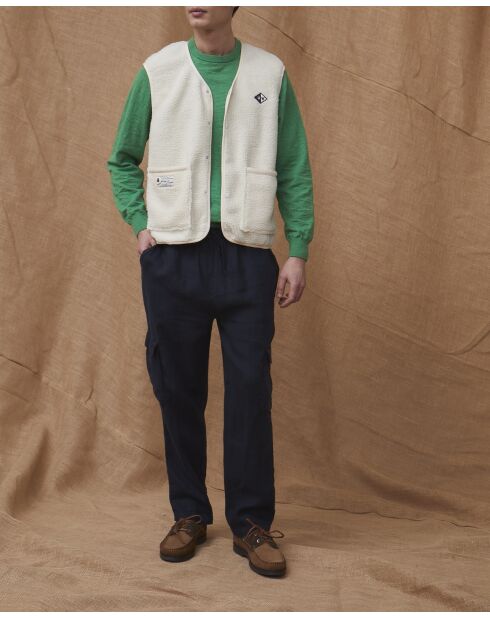 Ecru jasje zonder mouwen Odyssee