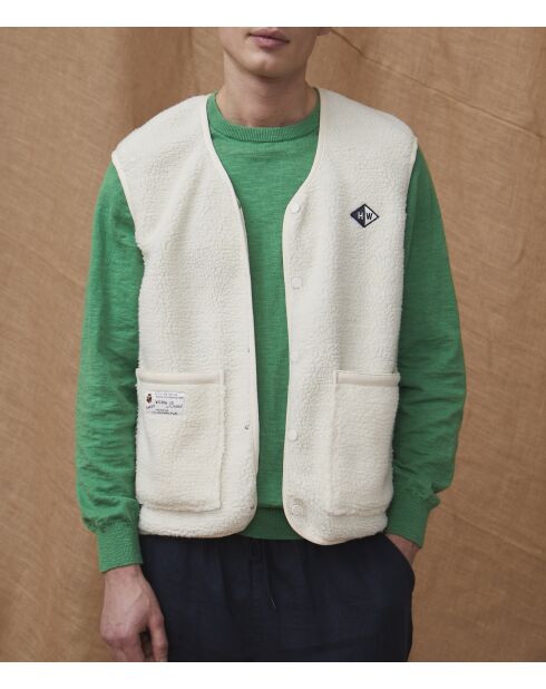 Ecru jasje zonder mouwen Odyssee