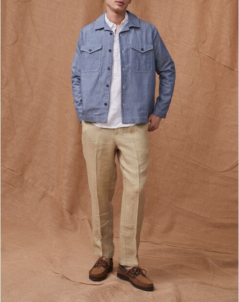 Giacca Varance Light Denim in cotone e lino