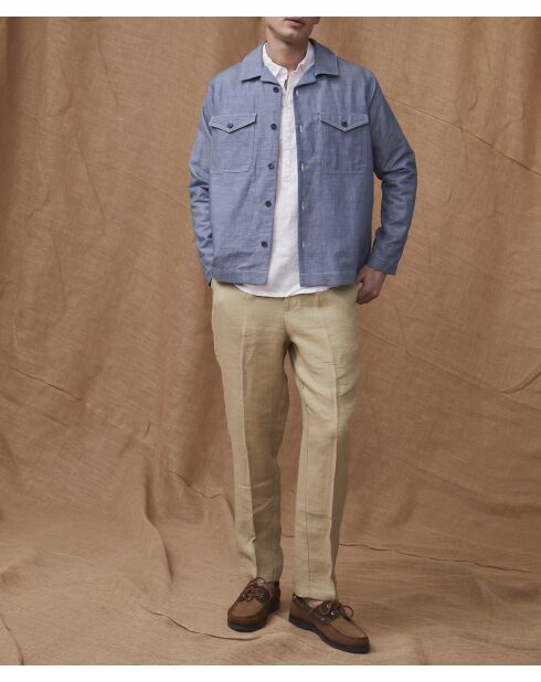 Giacca Varance Light Denim in cotone e lino