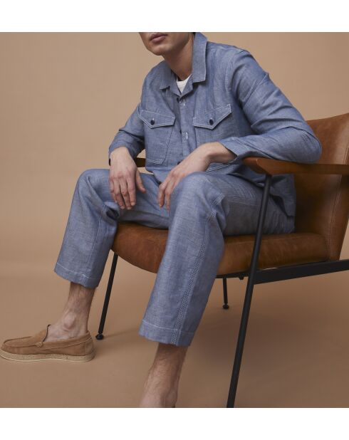 Giacca Varance Light Denim in cotone e lino