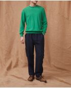 Pantalones Vance azul marino 100% lino