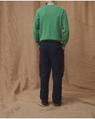 Pantalones Vance azul marino 100% lino