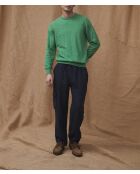 Pantalones Vance azul marino 100% lino