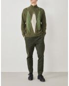 Ronnie trui van kaki jacquard-alpacamix