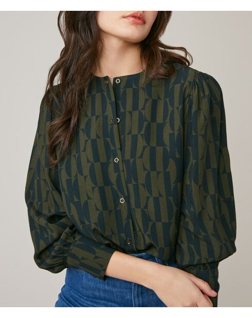 Blusa geometrica Fiji