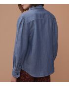 Jeanshemd Lucie aus Baumwolle und Leinen