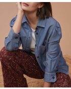 Jeanshemd Lucie aus Baumwolle und Leinen