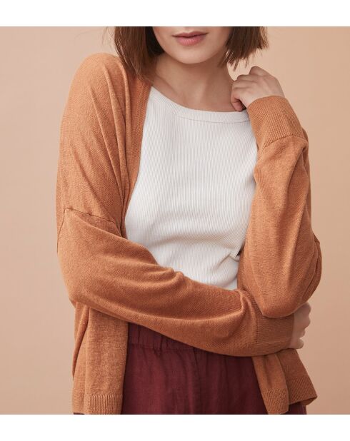 Noemie Cannelle Weste aus 100% Leinen