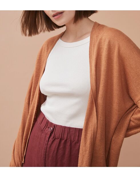 Noemie Cannelle Weste aus 100% Leinen