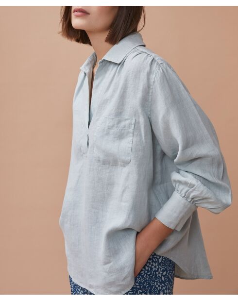 Opalbluse Laurence aus 100% Leinen