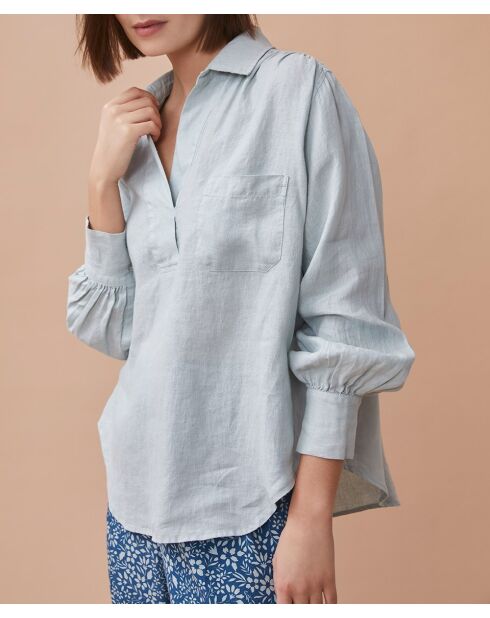 Opalbluse Laurence aus 100% Leinen