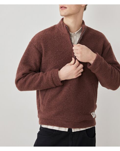 Pull en Laine mélangée Tonio terre