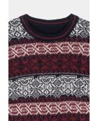 Pullover Romuald in jacquard in misto lana blu