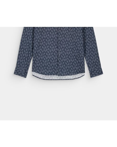 Blaues Blumenhemd Bart