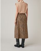 Gonna leopardata fauve