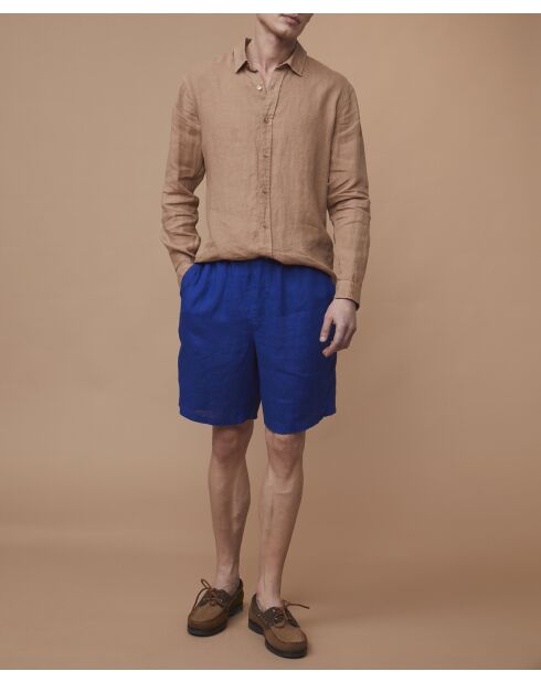 Pantalones cortos Valmond Majorelle 100% lino