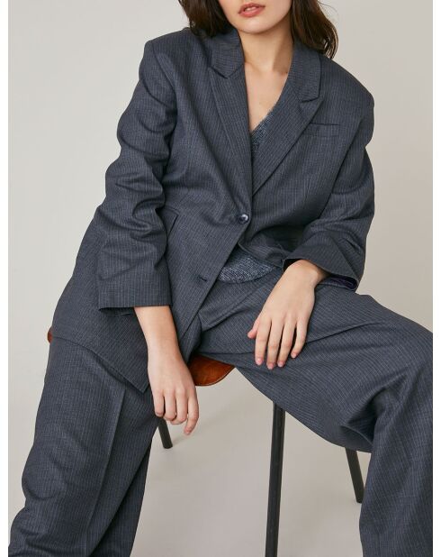 Giacca in misto lana Finley ray antracite