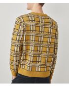 Jersey de jacquard 100% lana romana y citronela