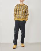 Jersey de jacquard 100% lana romana y citronela