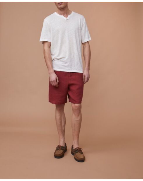 Valmond Pimento Shorts aus 100% Leinen