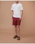 Valmond pimento korte broek van 100% linnen