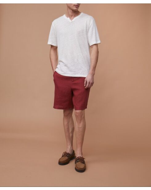 Valmond Pimento Shorts aus 100% Leinen