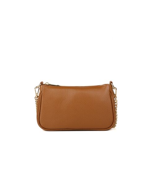GM1557 goldbraune Ledertasche - 22x13x7cm