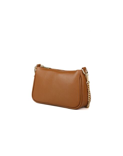 GM1557 goldbraune Ledertasche - 22x13x7cm