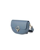 Borsa GM1606 in pelle blu acciaio - 24x14x8cm