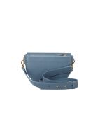 Borsa GM1606 in pelle blu acciaio - 24x14x8cm