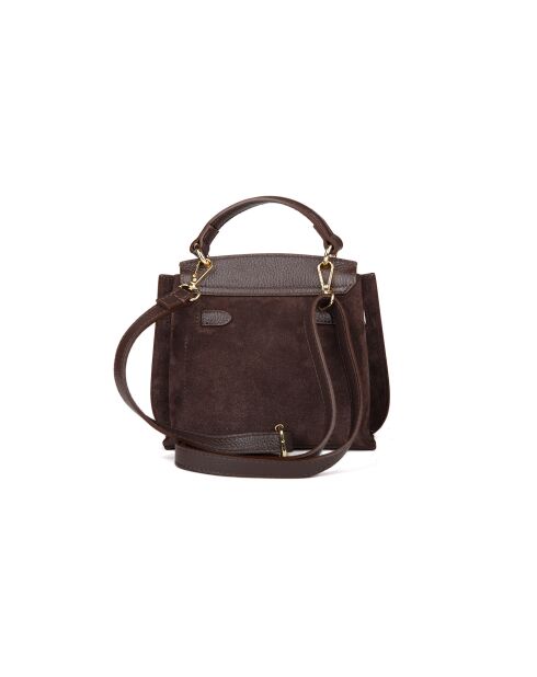 Sac GM1540 en cuir  brun - 23x19x11cm
