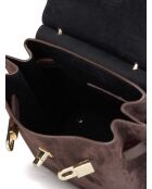 Sac GM1540 en cuir  brun - 23x19x11cm