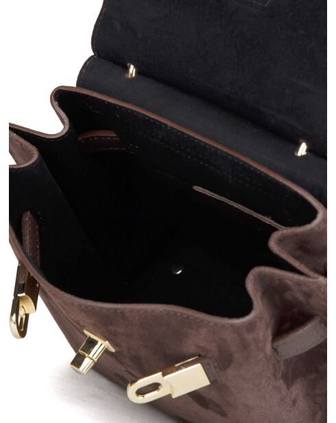 Sac GM1540 en cuir  brun - 23x19x11cm