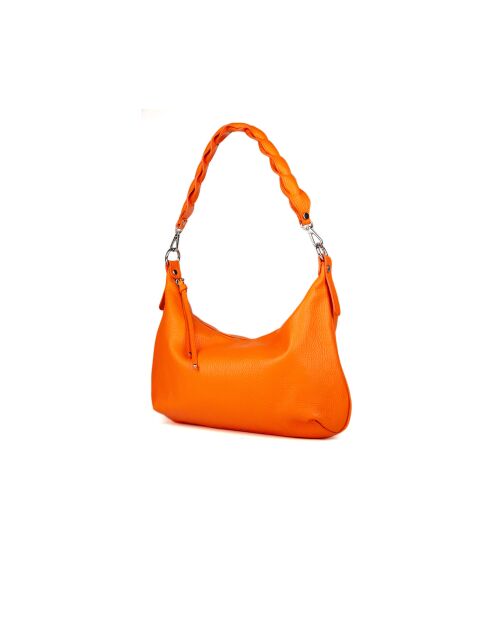 GM1511 oranje leren tas - 42x26x7cm