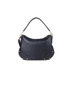 Bolso de piel azul medianoche GM1578 - 34x21x5 cm