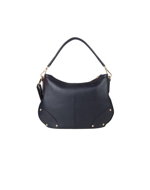 Sac GM1578 en cuir  bleu nuit - 34x21x5cm
