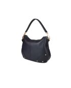 Bolso de piel azul medianoche GM1578 - 34x21x5 cm