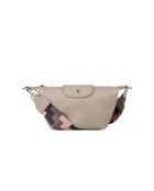 GM1571 beigegraue Ledertasche - 28x21x15cm