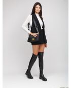 Bolso de piel negro GM1535 - 25x16x10cm