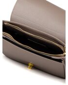 GM1535 beigegraue Ledertasche - 25x16x10cm