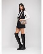 GM1535 beigegraue Ledertasche - 25x16x10cm