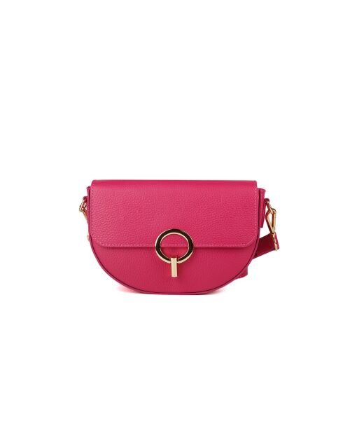 Borsa GM1606 in pelle fucsia - 24x14x8cm