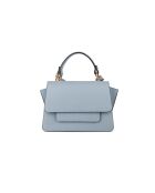 Borsa in pelle blu cielo GM1596 - 25x15x5cm